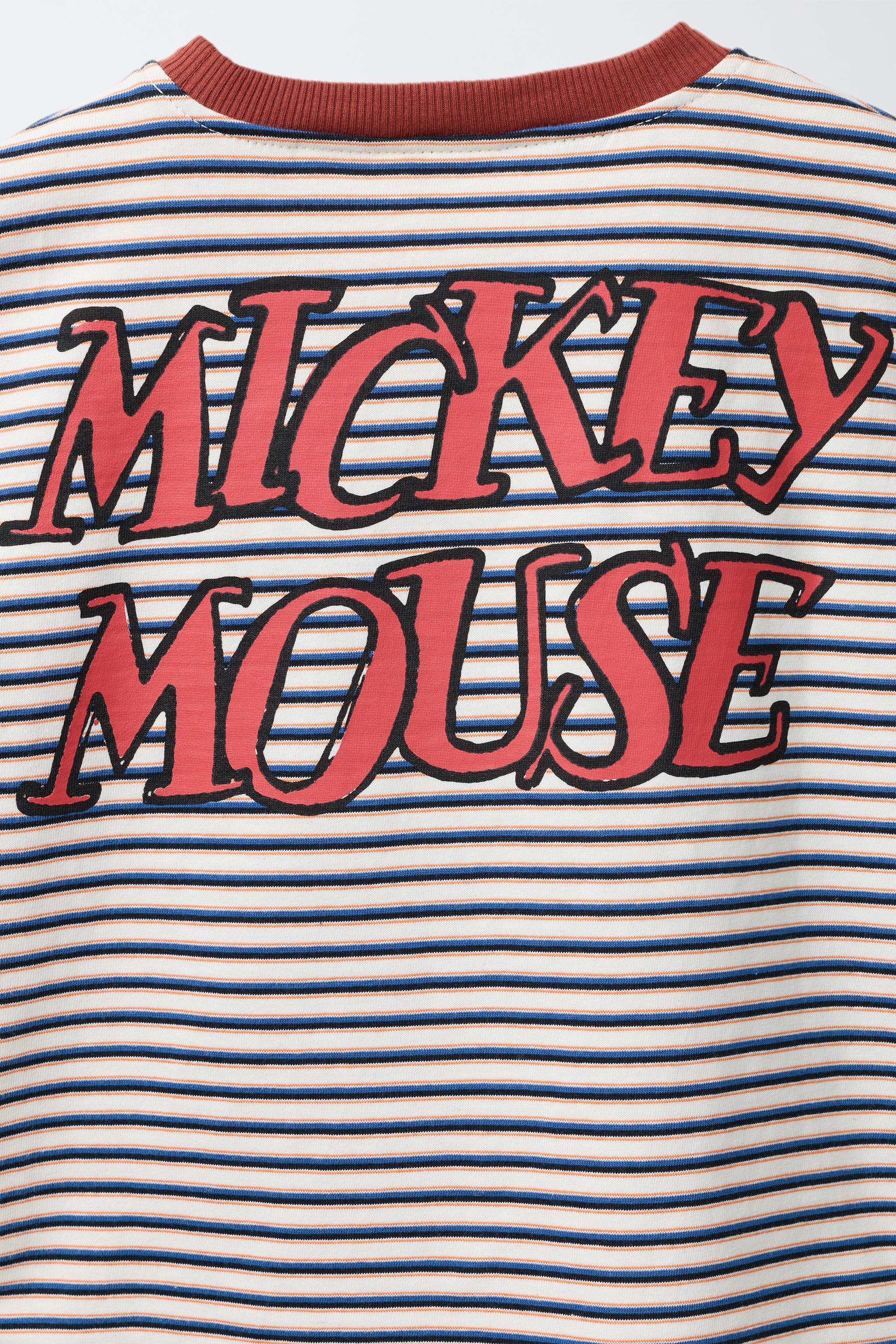 MICKEY MOUSE © DISNEY STRIPED MEDIUM WEIGHT T-SHIRT